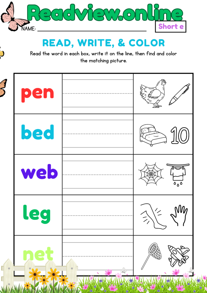 Read write and colour